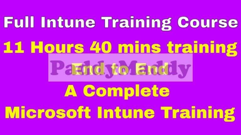 Microsoft Intune Training For Beginners Free Tutorial Youtube Playlist ...